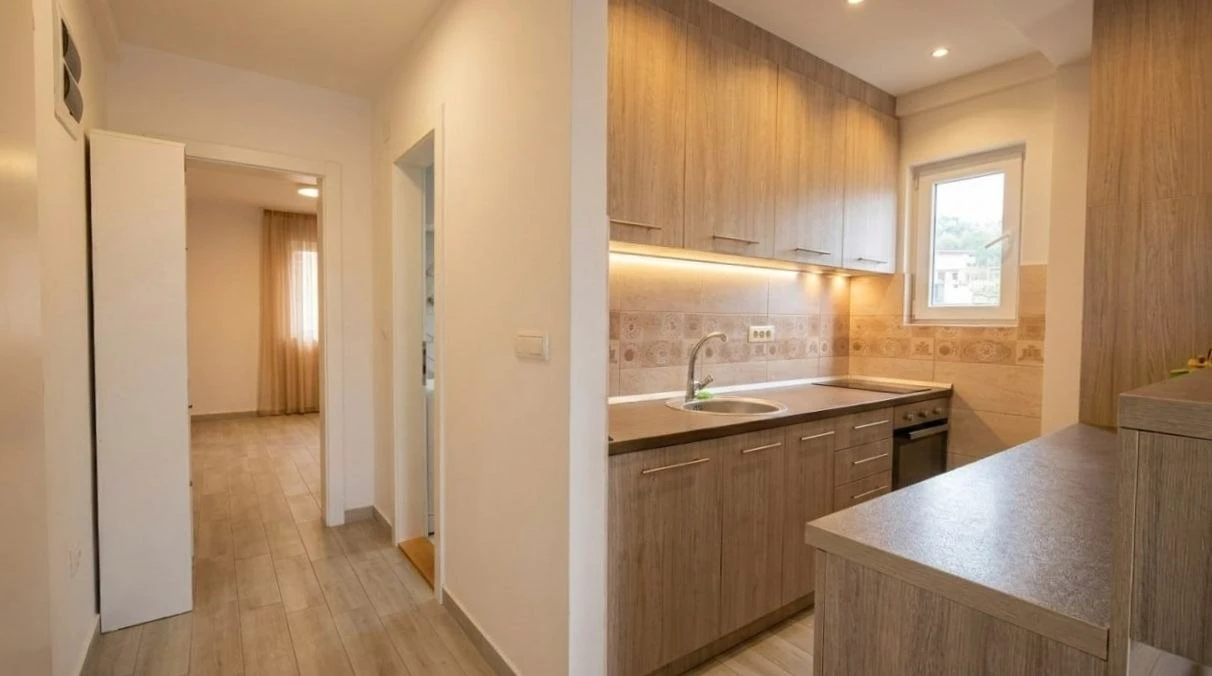 Charming 1-Bedroom Apartment with Sea View in Tivat