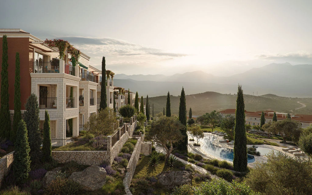 Apartment with a Private Garden in the Dynamic Heart of Lustica Bay