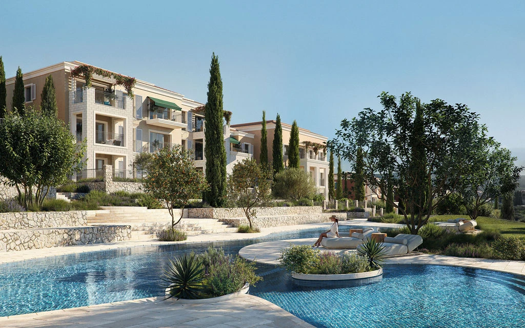 Spacious Three-Bedroom Apartment in the Heart of Lustica Bay