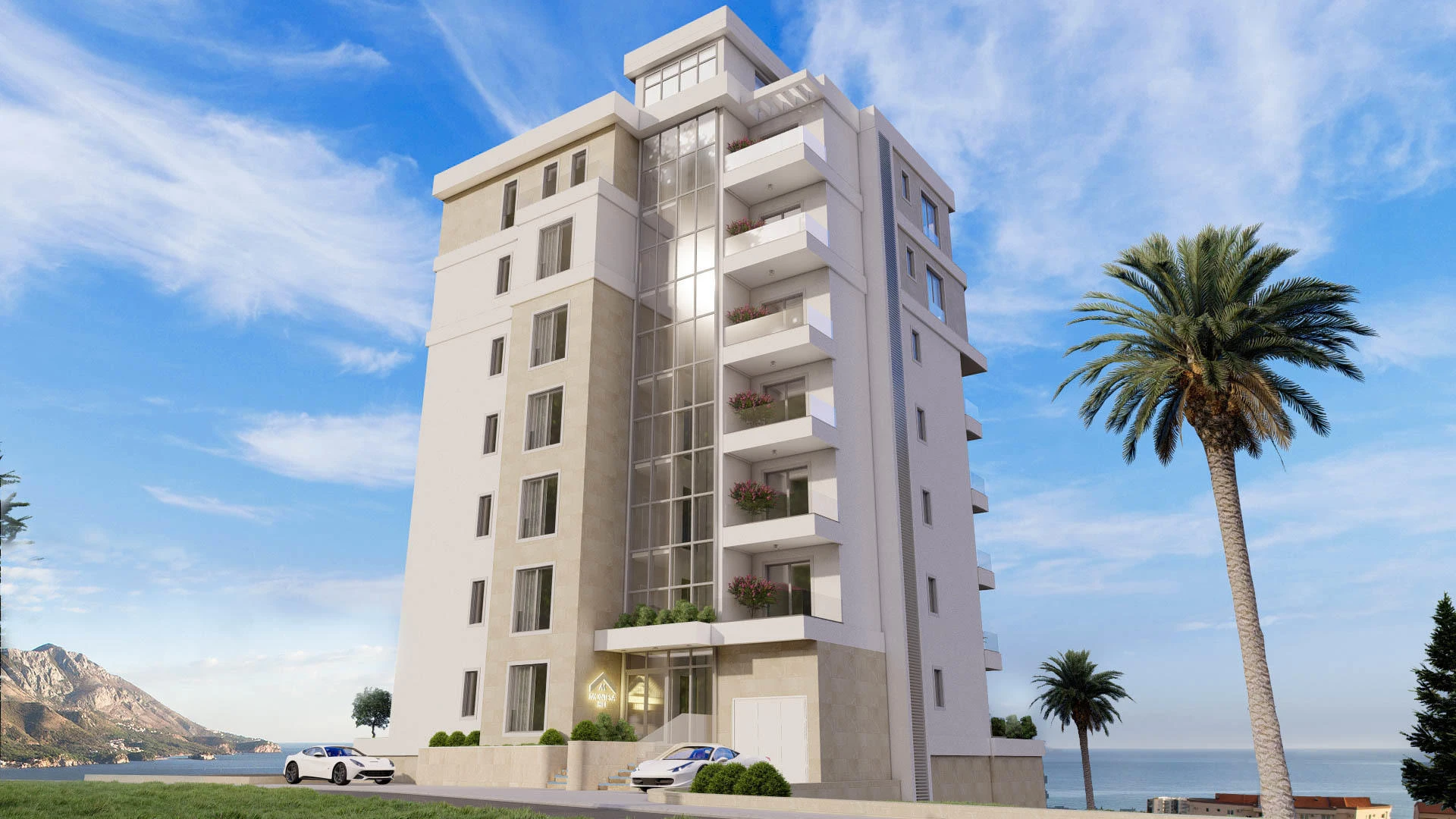 New Residence Building with Pool in Becici
