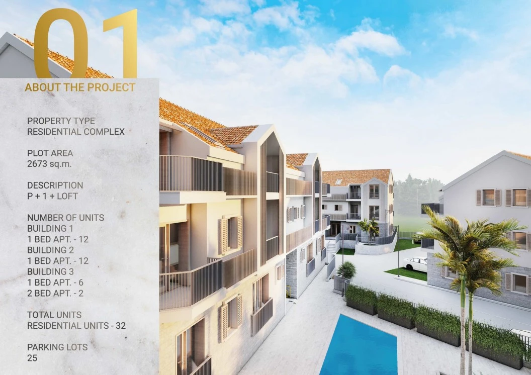 New Resedential Complex with Swimming Pool in Risan