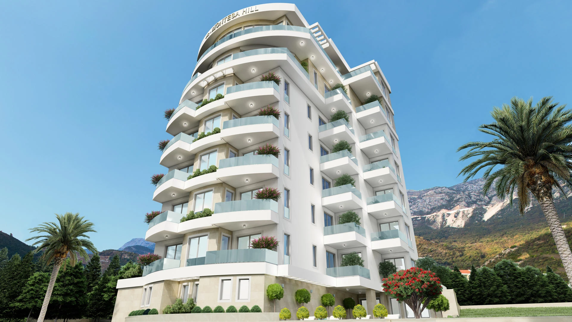 New Residence Building with Pool in Becici