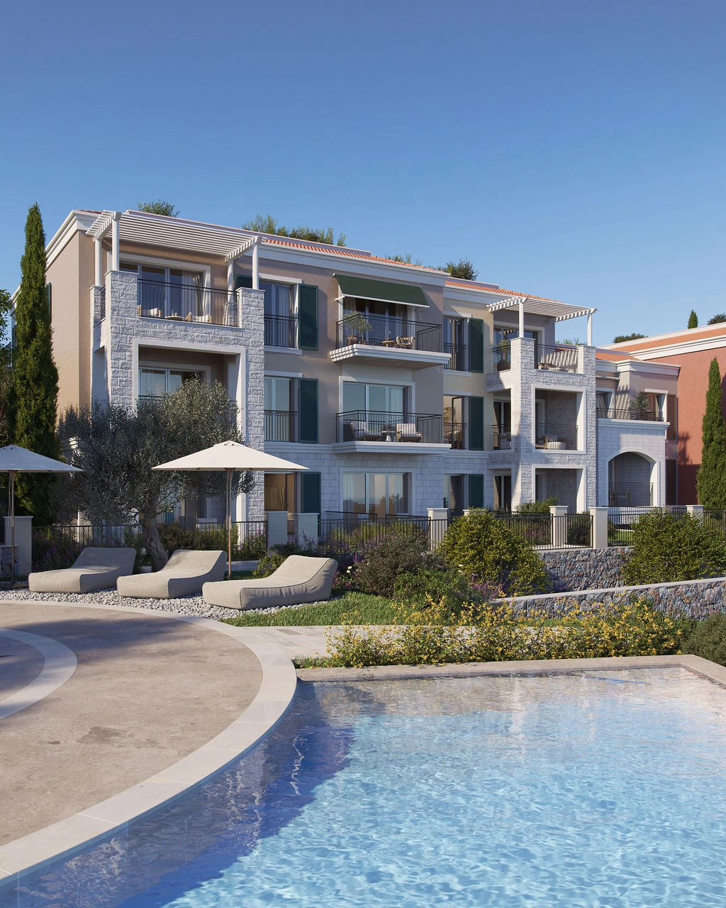 Spacious Three-Bedroom Apartment in the Heart of Lustica Bay