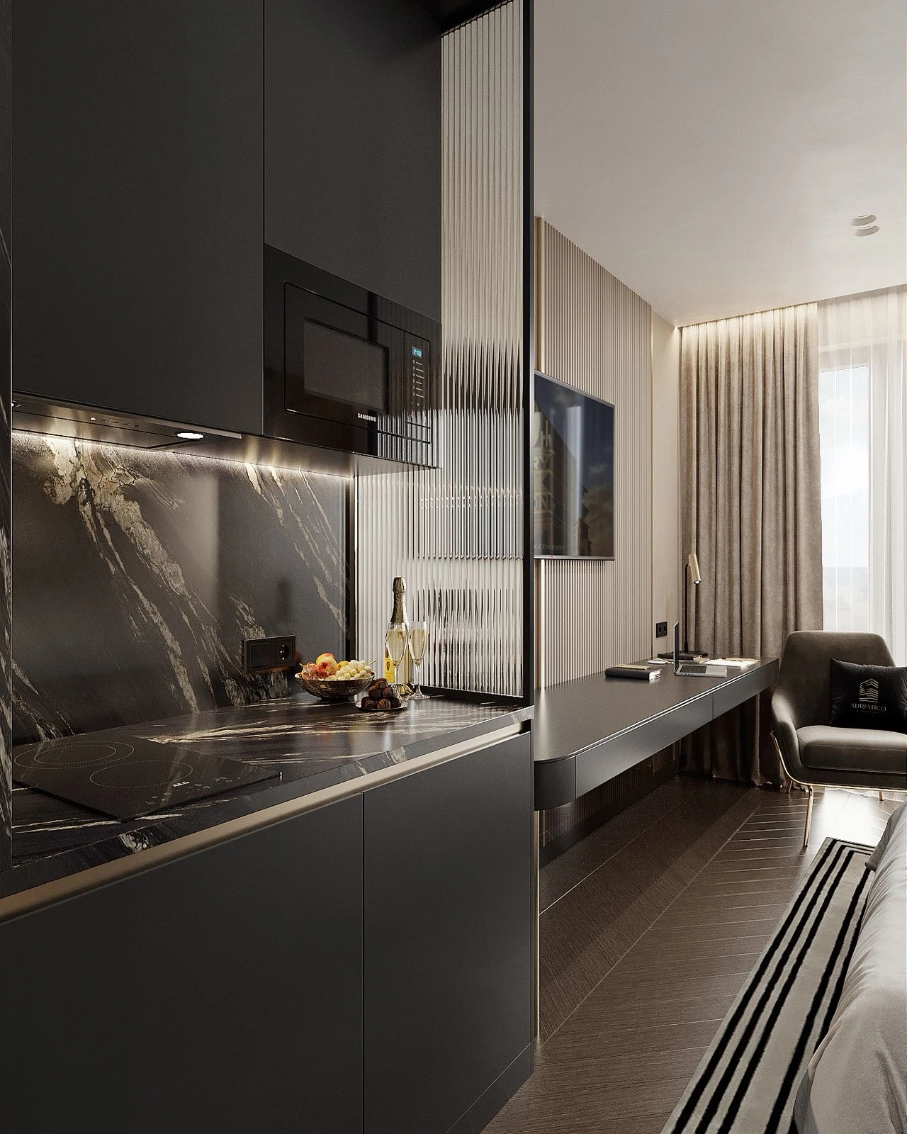 New Residential Complex under Construction, Bar