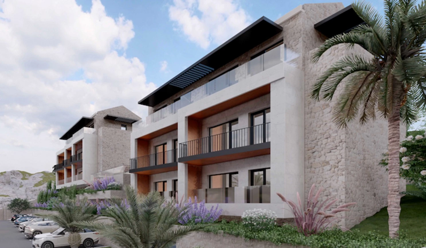 New Residential Complex under Construction in Muo, Kotor