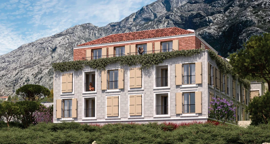 Apartment 48 m² in the Palace Bay complex in Dobrota