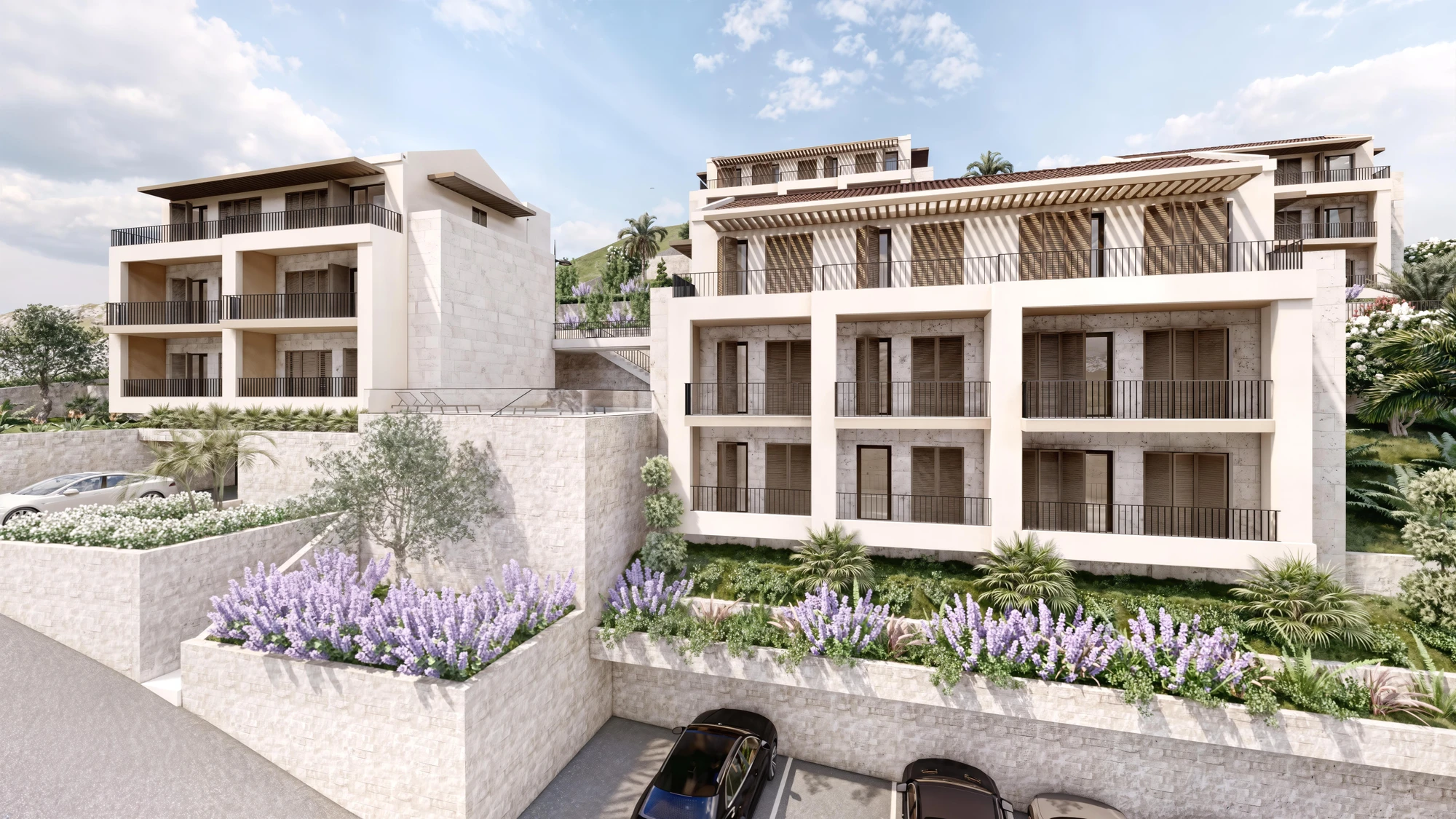 New Residential Complex under Construction in Muo, Kotor
