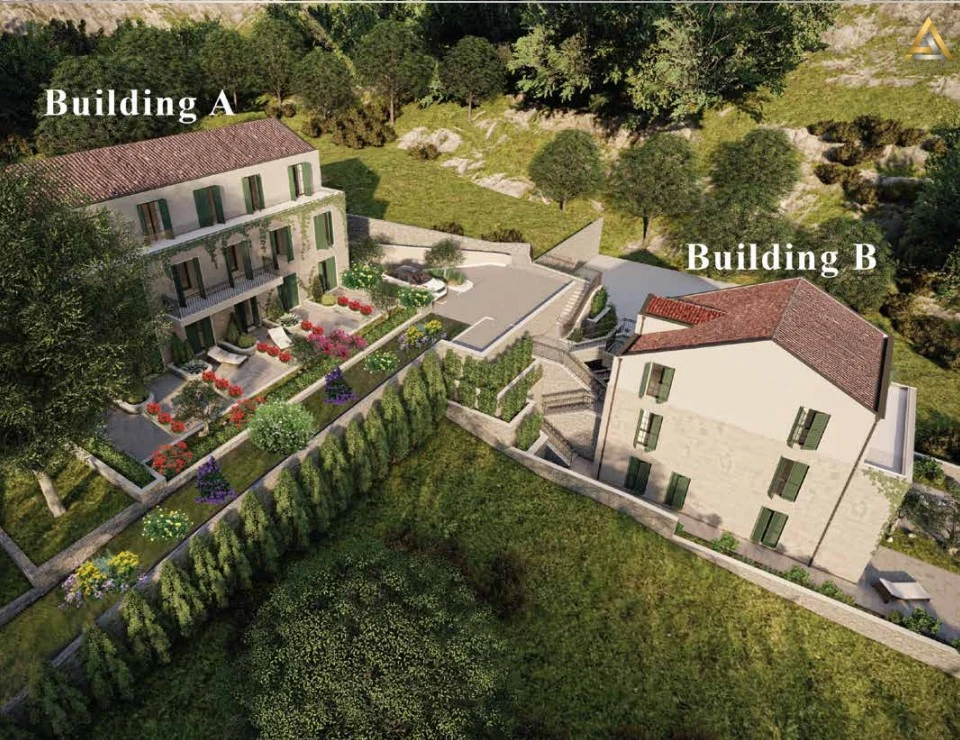 New Apartments Under Construction In Prcanj, Kotor