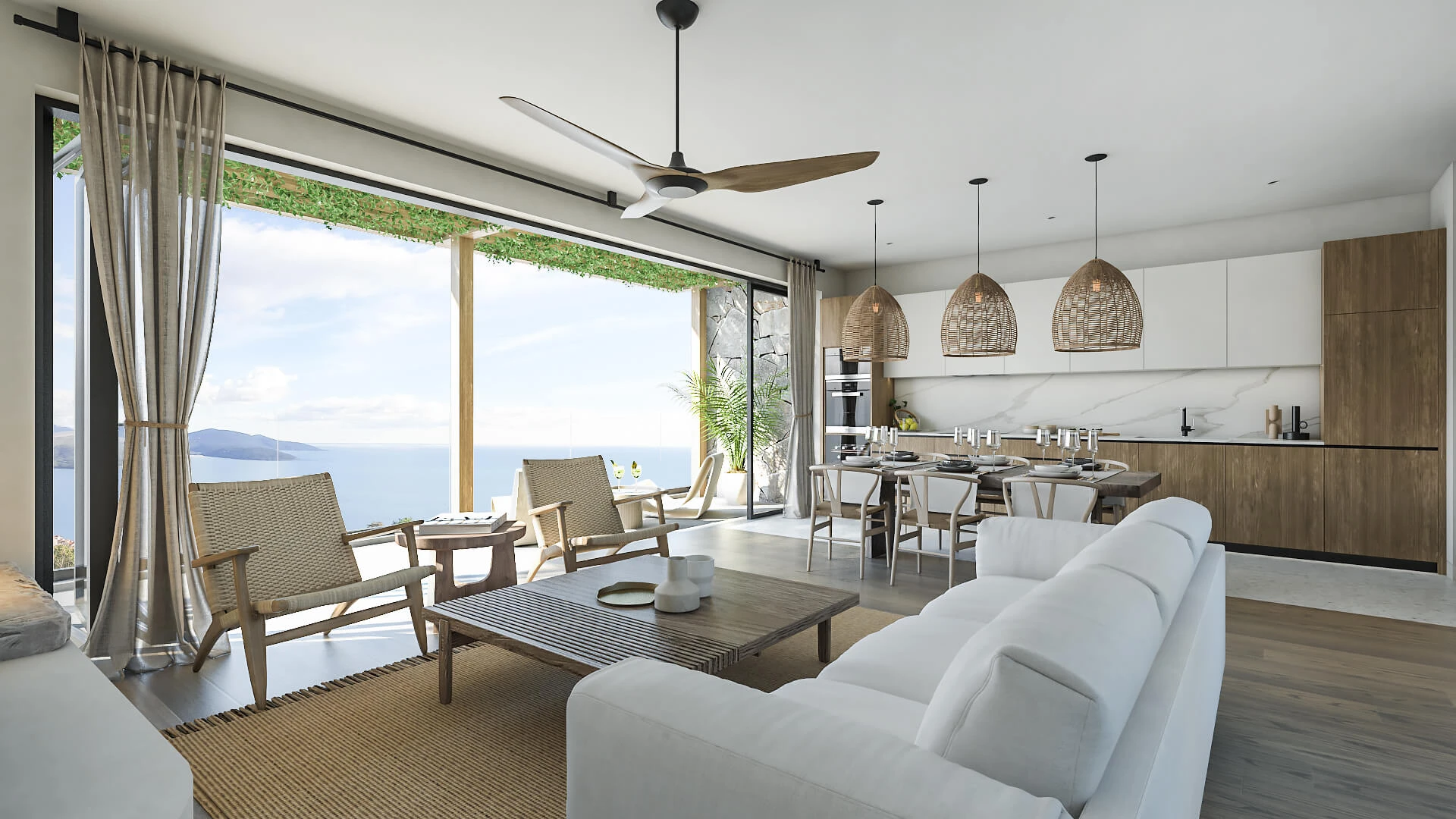 Sophisticated Apartments Overlooking Golf Holes and the Sea