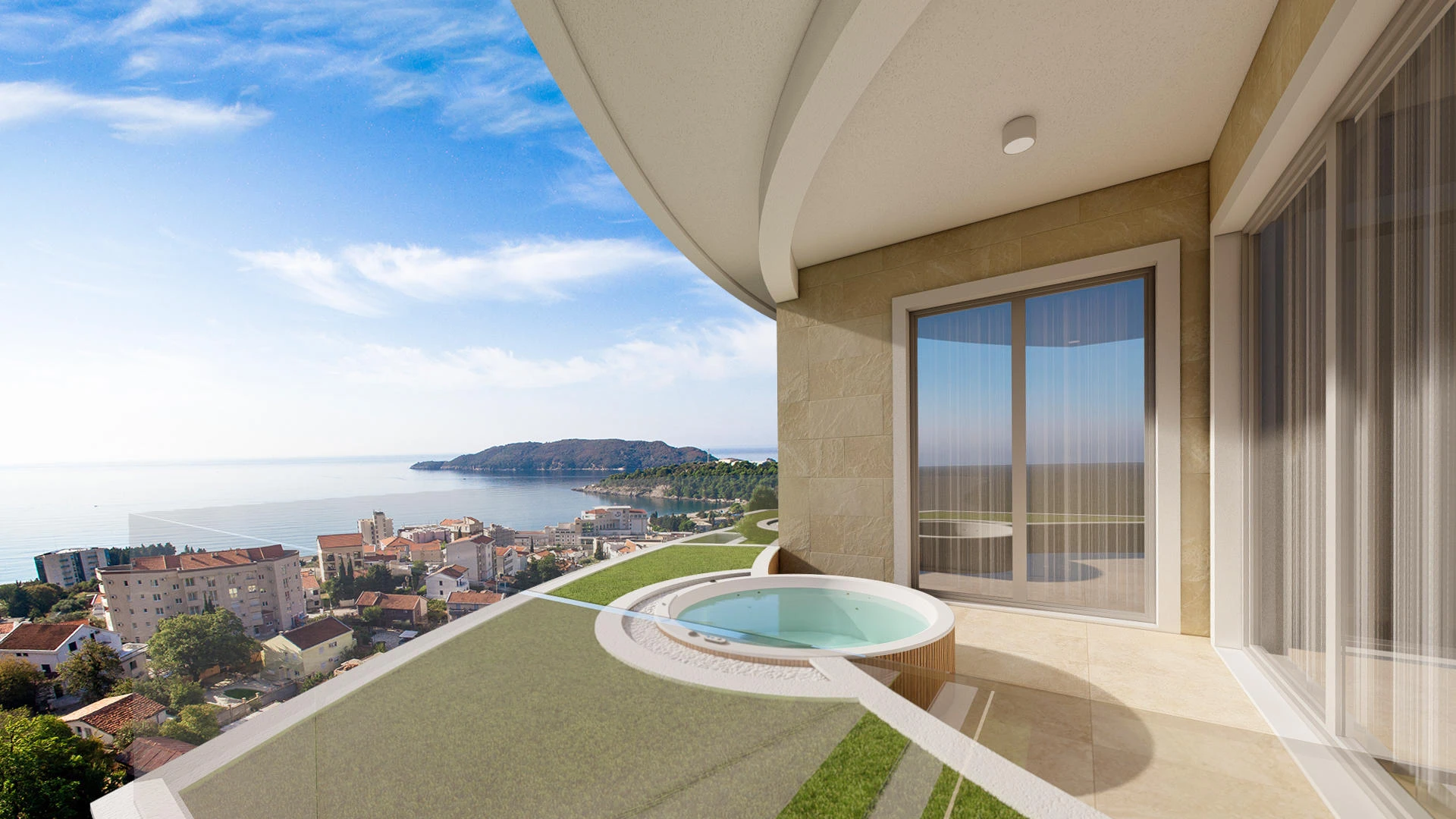 New Residence Building with Pool in Becici