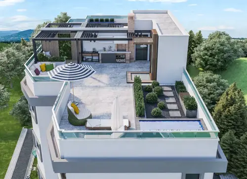 3-Bedroom Apartment with Panoramic Sea View & Garage — Komoševina, Budva, Budva