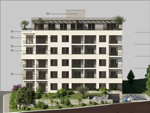 New Building under Construction in Dubovica, Budva, Budva